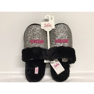 Justice Size 6 Girls Slip‎ On House Shoes #8